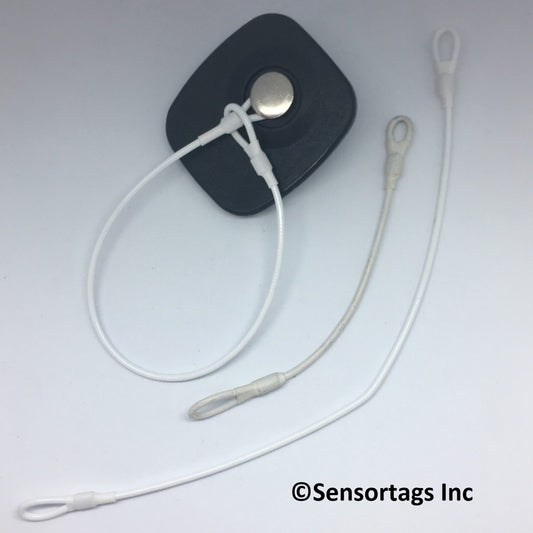 White Double Loop Lanyards