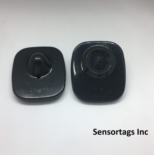 back and front of Mini Hard Plastic Security Tag